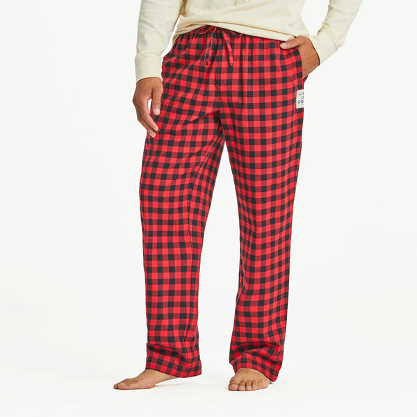 life is good Men's Buffalo Check Pattern Classic Sleep Pant