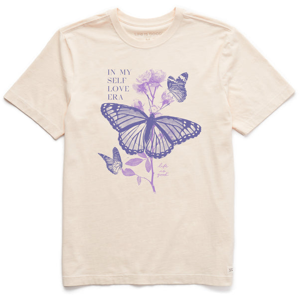 life is good Men's Butterfly Rose Self Love Era Short Sleeve Crusher Tee