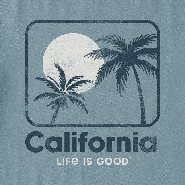 Life Is Good Men's California Palm Sunset Short Sleeve Crusher Tee