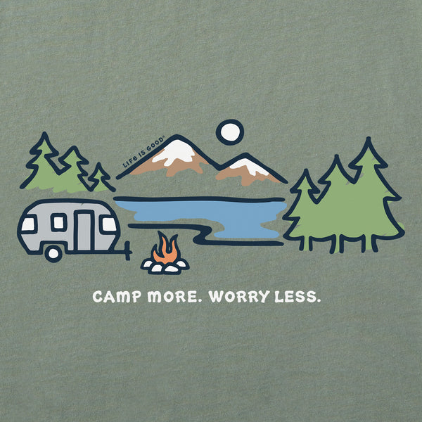 Life Is Good Men's Camp More Lakeside Camper Short Sleeve Tee