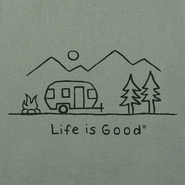 Life Is Good Men's Camp Vista Trees Short Sleeve Tee