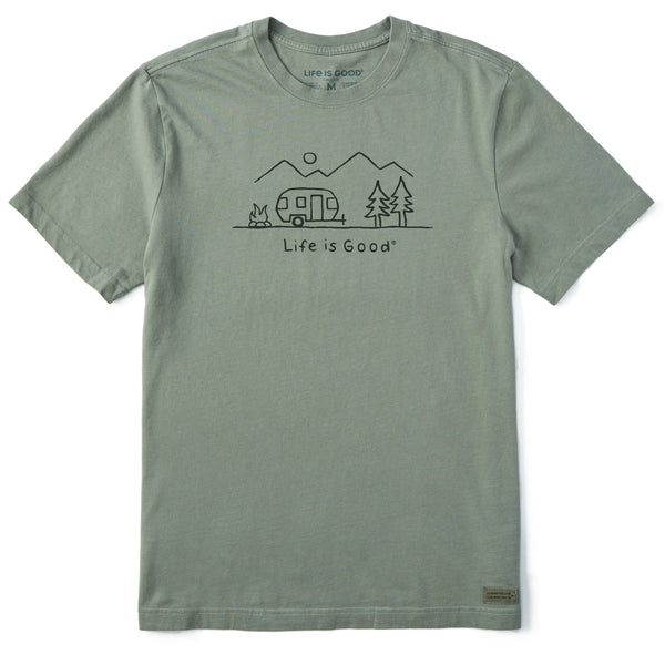 life is good Men's Camp Vista Trees Short Sleeve Tee