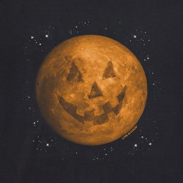 Life Is Good Men's Celestial Jack-O-Moon Short Sleeve Crusher Tee
