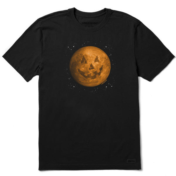 life is good Men's Celestial Jack-O-Moon Short Sleeve Crusher Tee