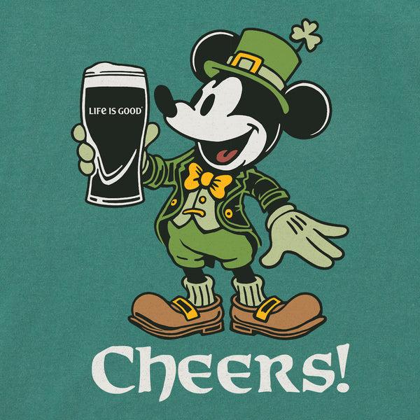 Life Is Good Men's Cheers Leprechaun Willie Simply True Fleece Crew