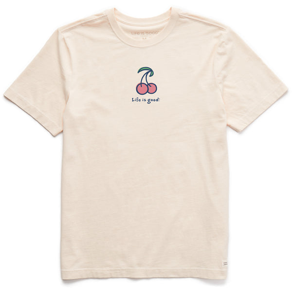 life is good Men's Cherries Vintage Short Sleeve Crusher Tee