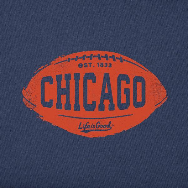Life Is Good Men's Chicago Football Short Sleeve Crusher Tee