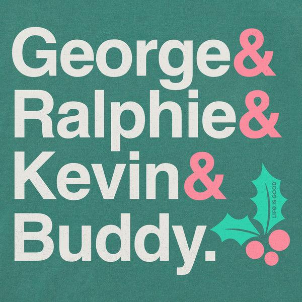Life Is Good Men's Christmas Movie Legends Simply True Fleece Crew