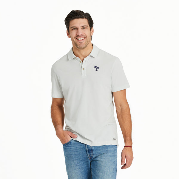 life is good Men's Clean Palms Short Sleeve Crusher-LITE Polo