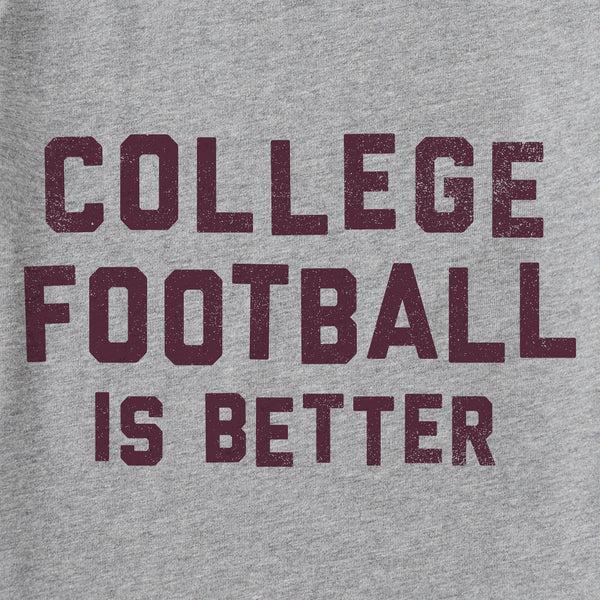 Life Is Good Men's College Football Is Better Short Sleeve Tee