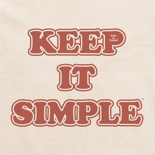 Life Is Good Men's Cooper Keep It Simple Classic Crusher Ringer Tee