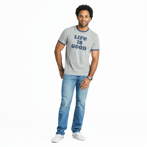 Life Is Good Men's Cooper Life Is Good Classic Crusher Ringer Tee