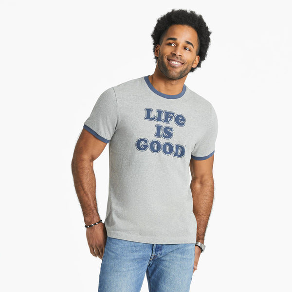 life is good Men's Cooper Life Is Good Classic Crusher Ringer Tee