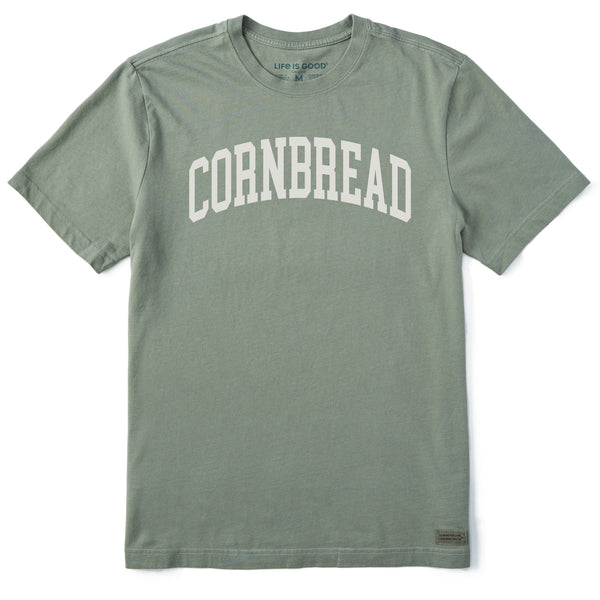 life is good Men's Cornbread Athletic Arch Short Sleeve Crusher Tee