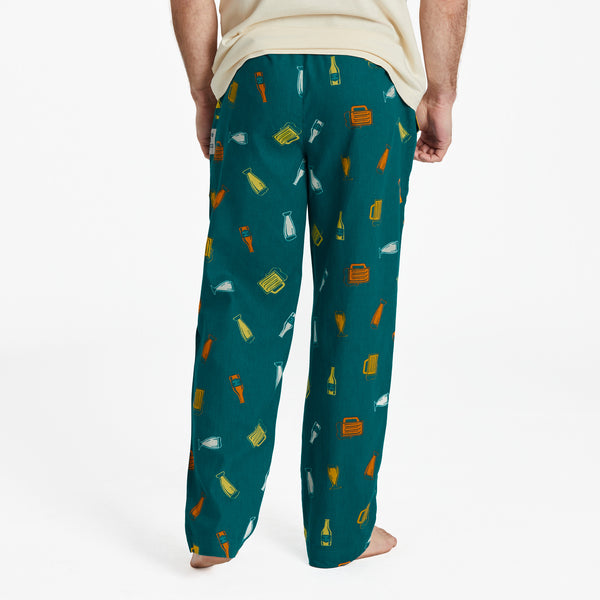 Life Is Good Men's Craft Beer Pattern Classic Sleep Pant