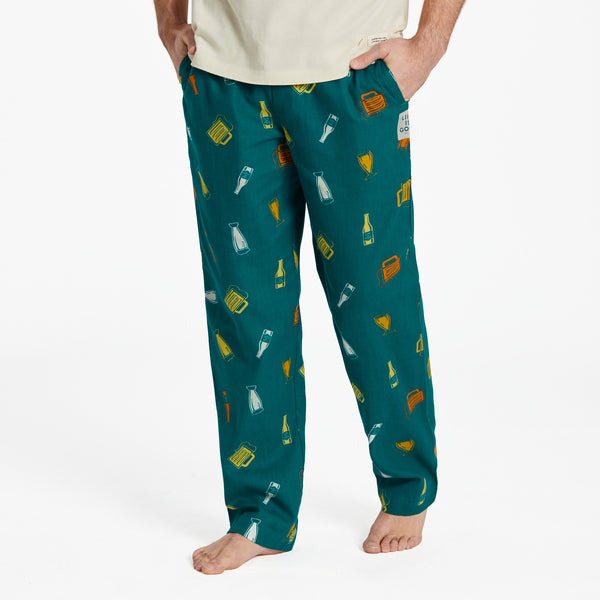 life is good Men's Craft Beer Pattern Classic Sleep Pant