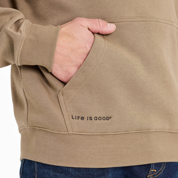 Life Is Good Men's Crafty LIG Good Vibes Fleece Hoodie