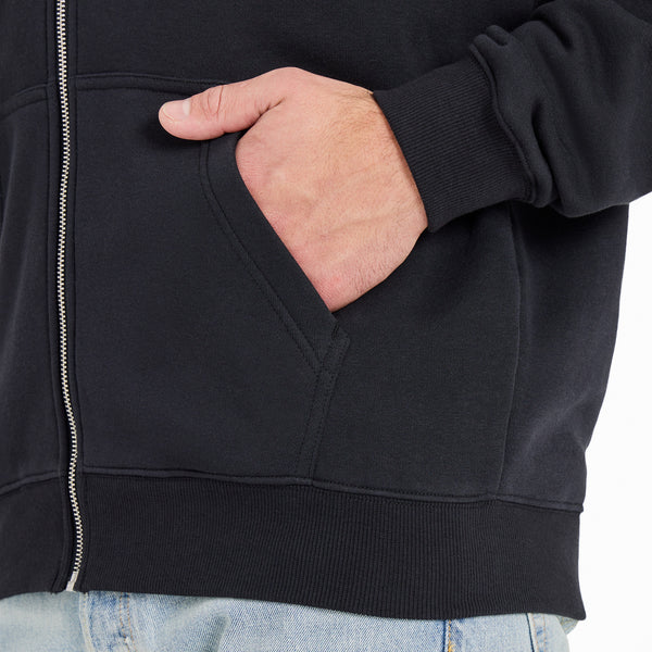 Life Is Good Men's Crafty LIG Stacked Good Vibes Fleece Zip Hoodie