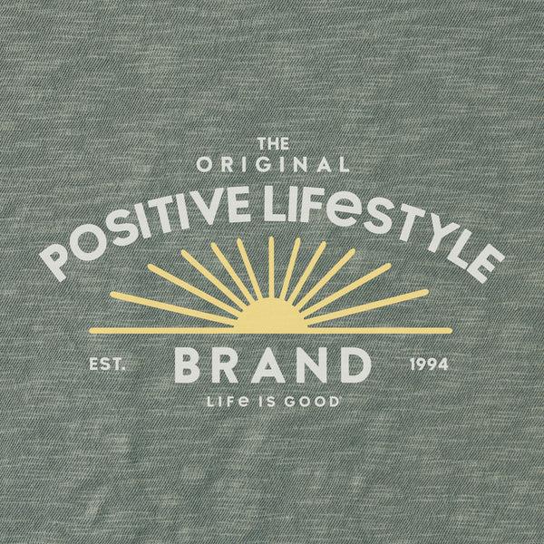 Life Is Good Men's Crafty Positive Lifestyle Sun Slub Slim Fit Tee