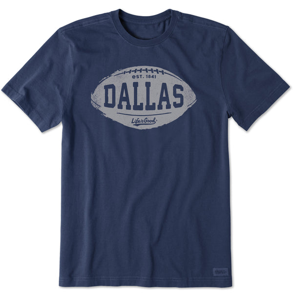 life is good Men's Dallas Football Short Sleeve Crusher Tee