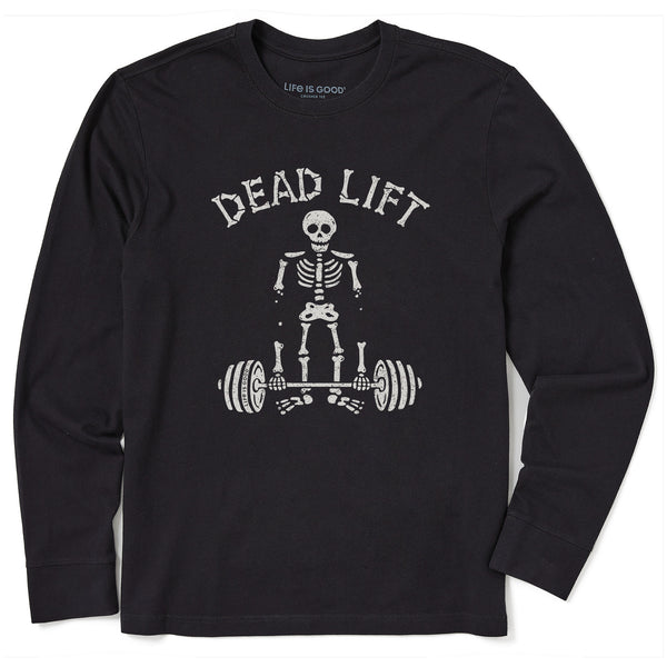 life is good Men's Dead Lift Long Sleeve Crusher Tee
