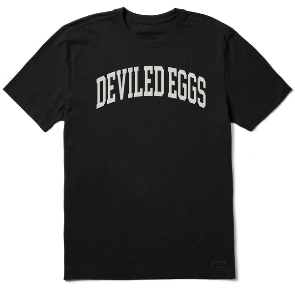life is good Men's Deviled Eggs Athletic Arch Short Sleeve Crusher Tee