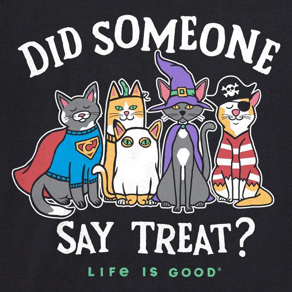 Life Is Good Men's Did Someone Say Treat Cats Long Sleeve Crusher Tee