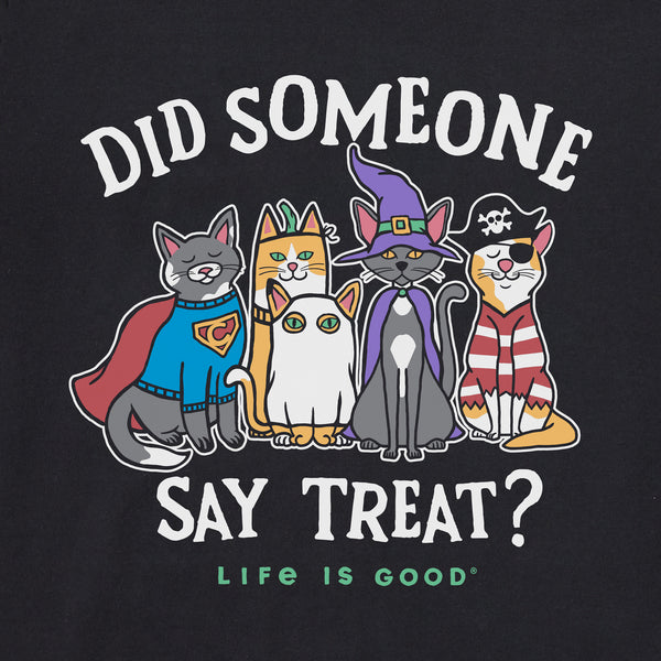 Life Is Good Men's Did Someone Say Treat Cats Short Sleeve Crusher Tee