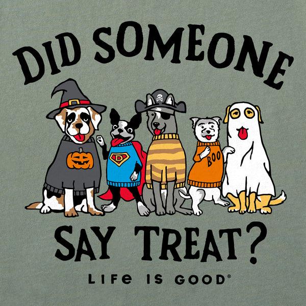 Life Is Good Men's Did Someone Say Treat? Long Sleeve Crusher Tee