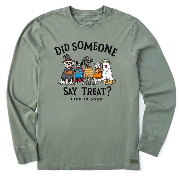 life is good Men's Did Someone Say Treat? Long Sleeve Crusher Tee