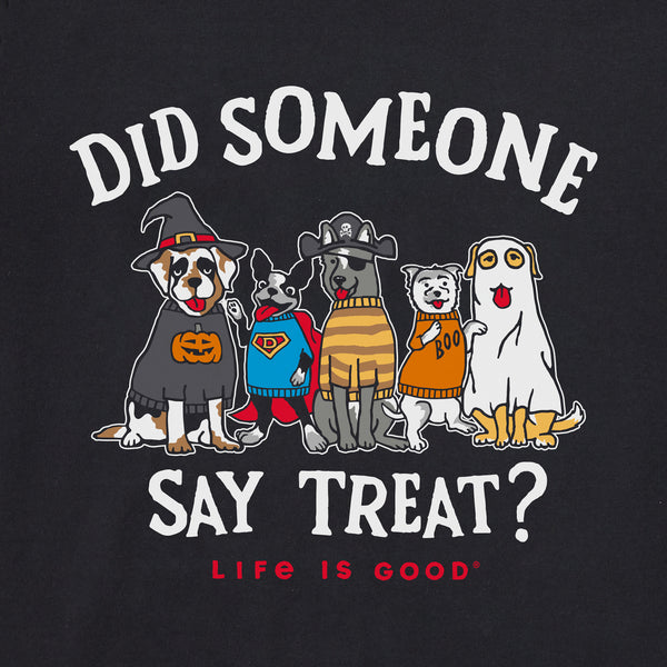 Life Is Good Men's Did Someone Say Treat? Short Sleeve Crusher Tee