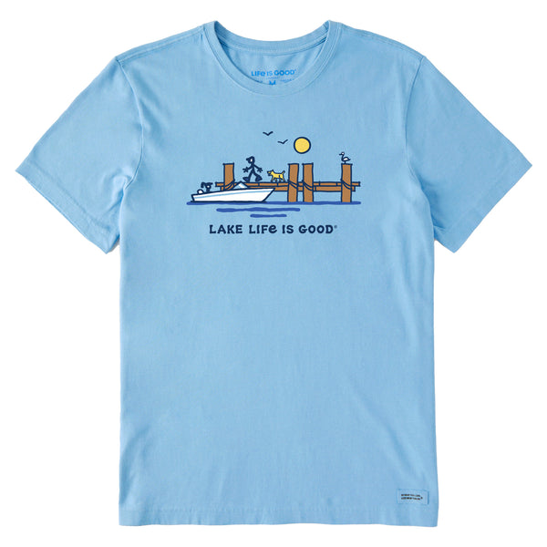 life is good Men's Dock Lake Life is Good Short Sleeve Tee