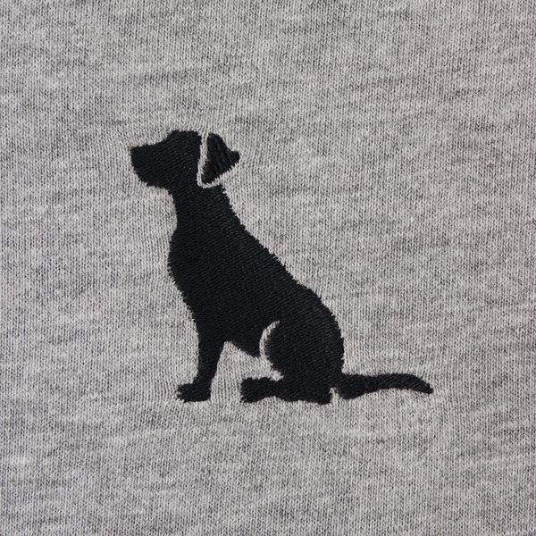 Life Is Good Men's Embroidered Sitting Dog Long Sleeve Crusher Tee