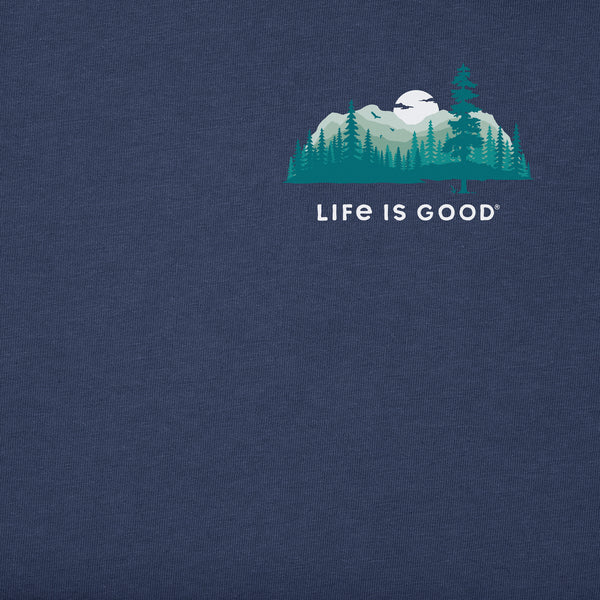 Life Is Good Men's Evergreen Silhouette Long Sleeve Crusher Tee