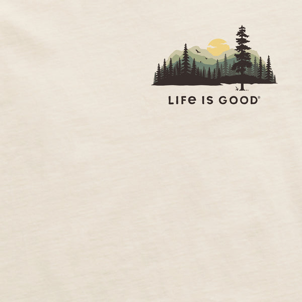 Life Is Good Men's Evergreen Silhouette Short Sleeve Crusher Tee