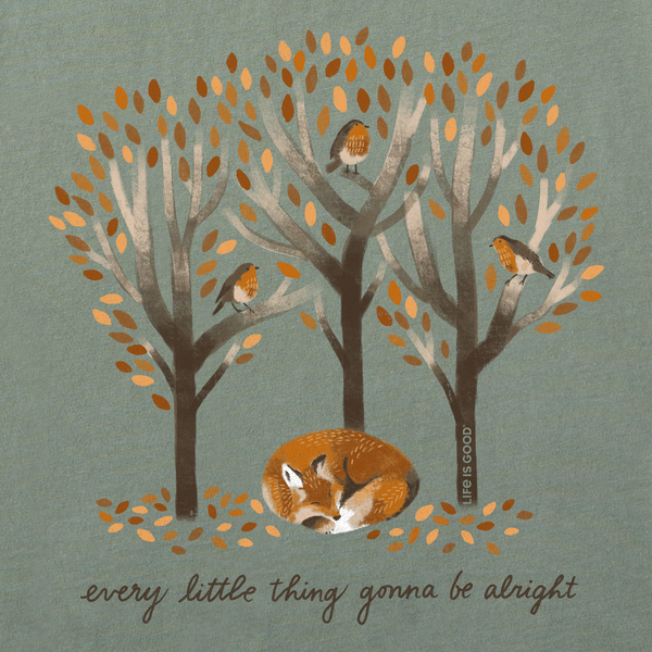 Life Is Good Men's Every Little Thing Fox Short Sleeve Tee