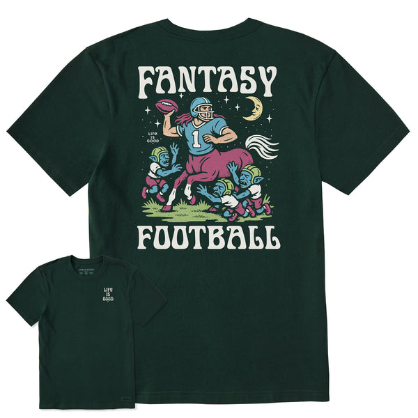 life is good Men's Fantasy Football Centaur v. Goblins Short Sleeve Crusher Tee