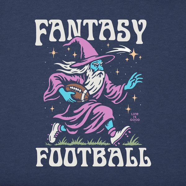 Life Is Good Men's Fantasy Football Rushing Wizard Short Sleeve Tee