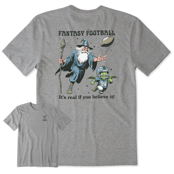 Life Is Good Men's Fantasy Football Short Sleeve Crusher Tee