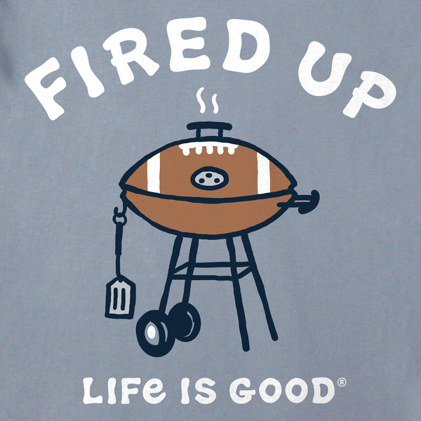 Life Is Good Men's Fired Up Grill Long Sleeve Crusher Tee