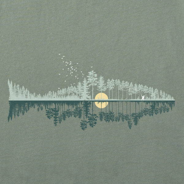 Life Is Good Men's Fishscape Short Sleeve Crusher-LITE Slim Fit Tee