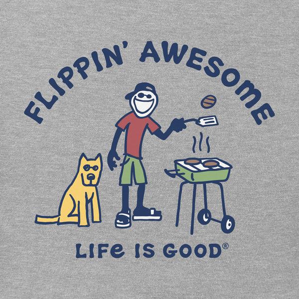 Life Is Good Men's Flippin' Awesome Short Sleeve Tee