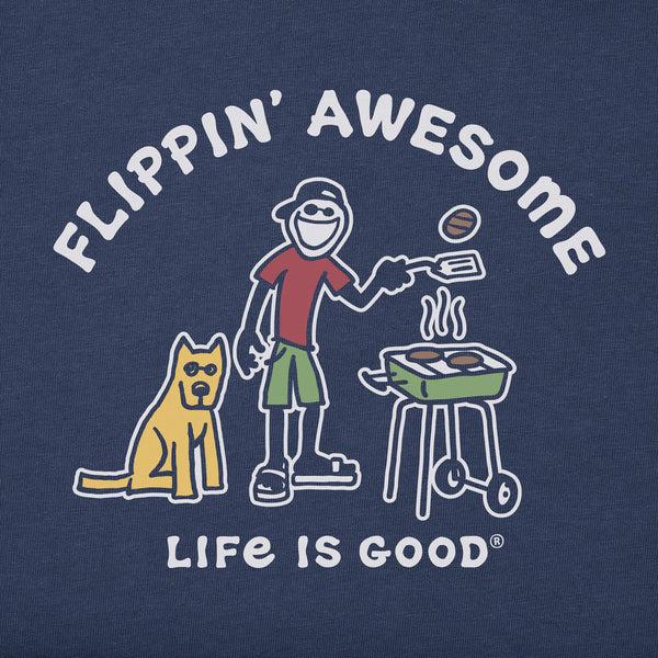Life Is Good Men's Flippin' Awesome Short Sleeve Tee