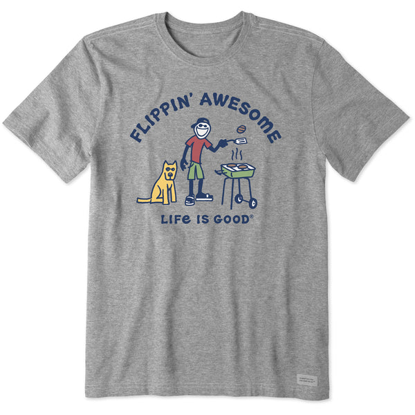 life is good Men's Flippin' Awesome Short Sleeve Tee