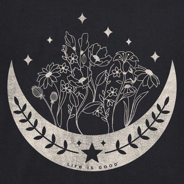 Life Is Good Men's Flower Wet Moon Short Sleeve Crusher Tee