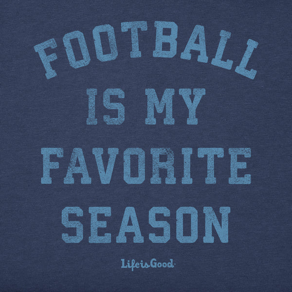 Life Is Good Men's Football Is My Favorite Season Long Sleeve Crusher Tee