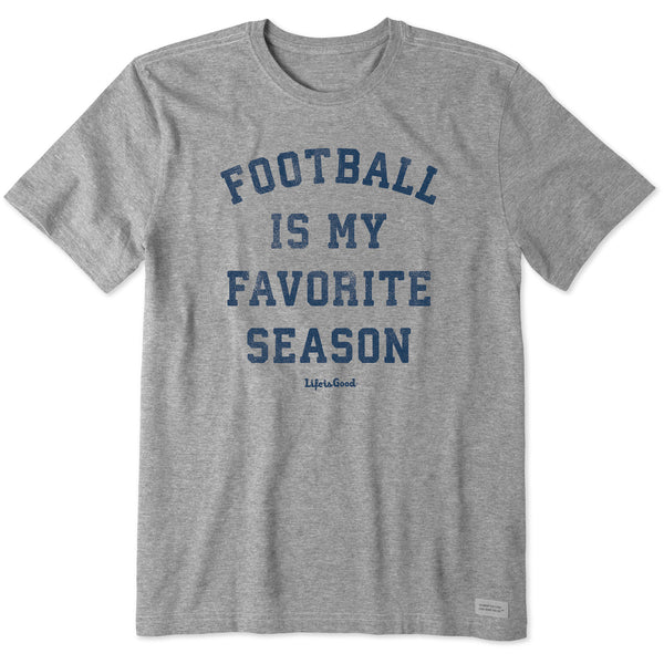 Life Is Good Men's Football Is My Favorite Season Short Sleeve Tee