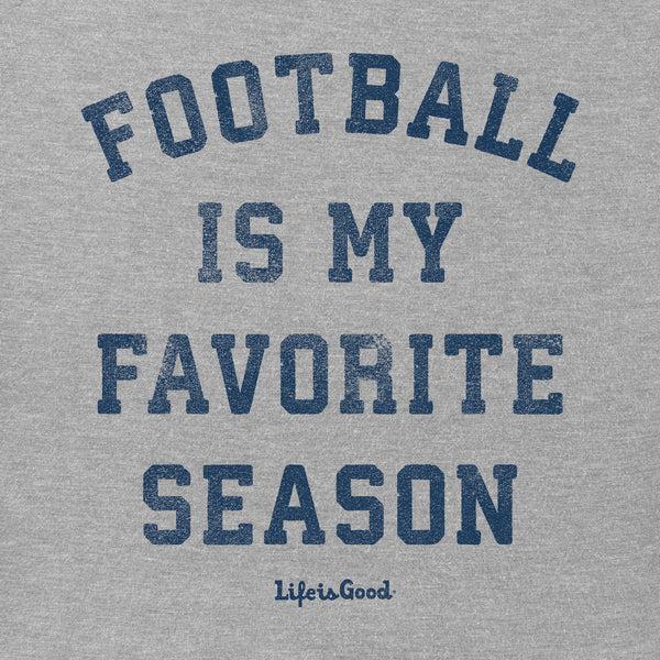 Life Is Good Men's Football Is My Favorite Season Short Sleeve Tee