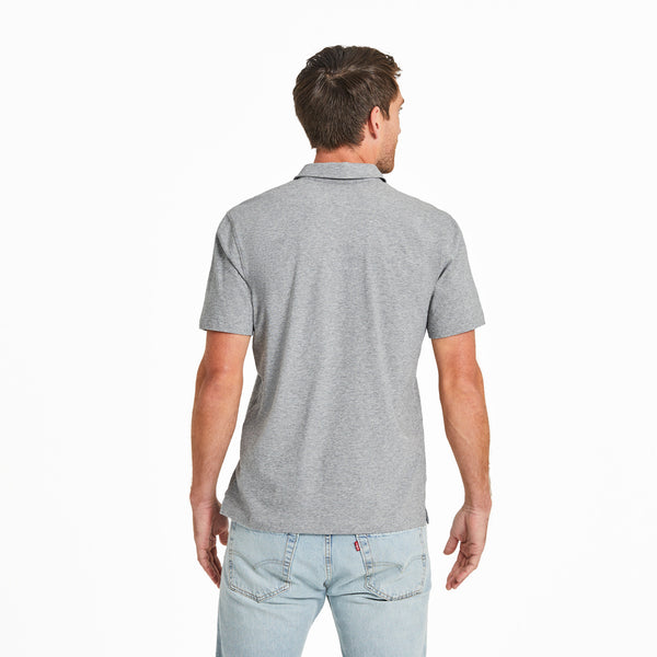 Life Is Good Men's Forest Landscape Short Sleeve Crusher-LITE Polo