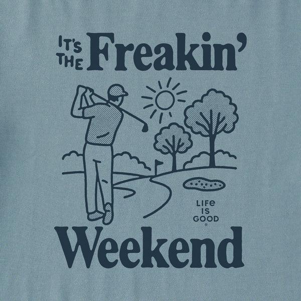 Life Is Good Men's Freakin Golf Weekend Short Sleeve Crusher Tee